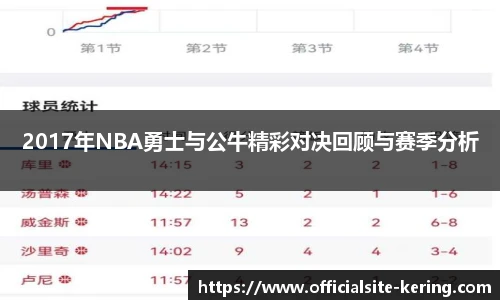 2017年NBA勇士与公牛精彩对决回顾与赛季分析